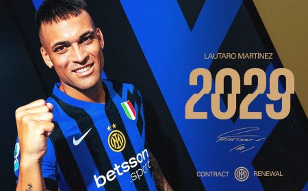 Inter's captain Lautaro Martínez has extended his contract until 2029
