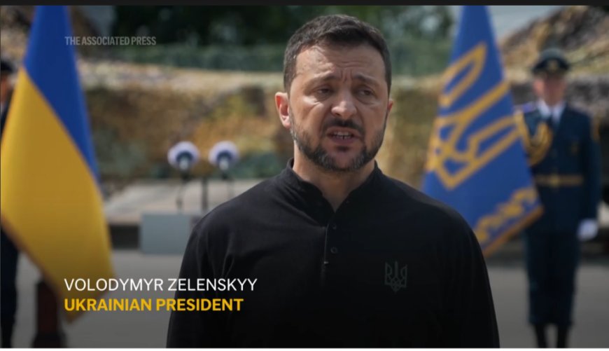 Ukraine’s Zelenskyy displays newly arrived F-16 fighter jets to combat Russia in the air