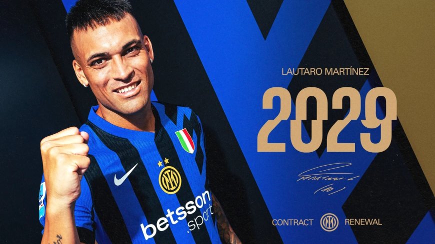 Inter's captain Lautaro Martínez has extended his contract until 2029