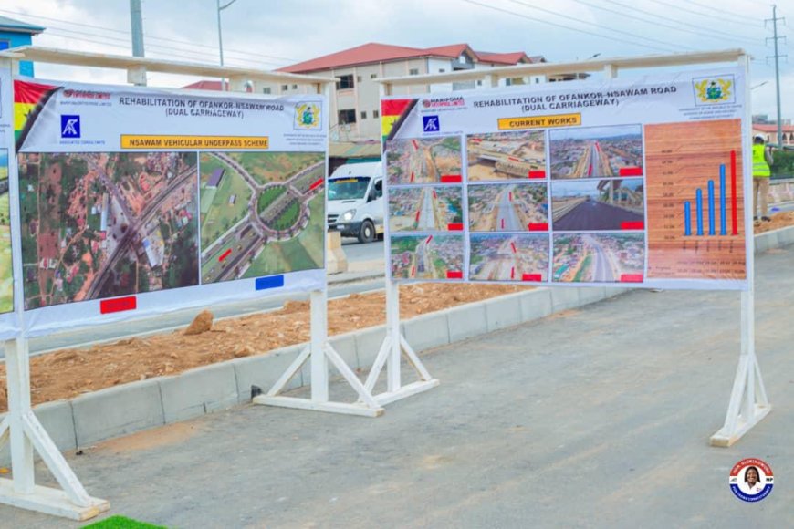 President Akufo-Addo Inspects Ofankor-Nsawam Road Project