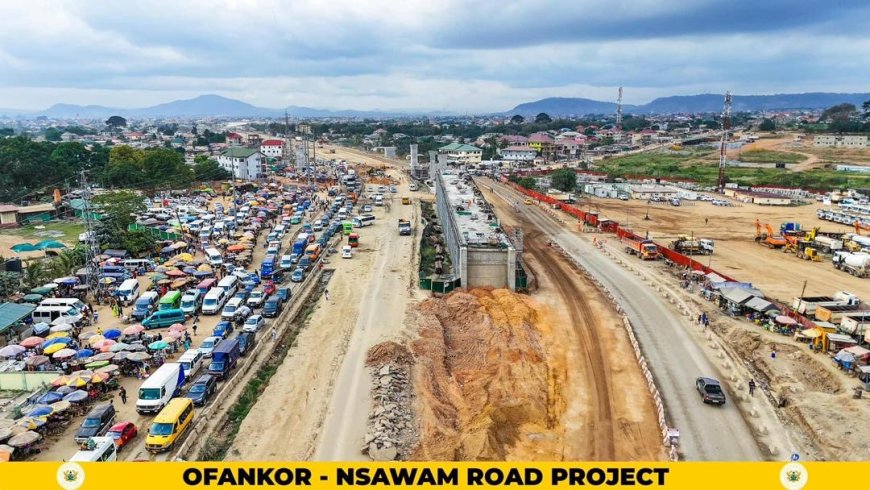 President Akufo-Addo Inspects Ofankor-Nsawam Road Project