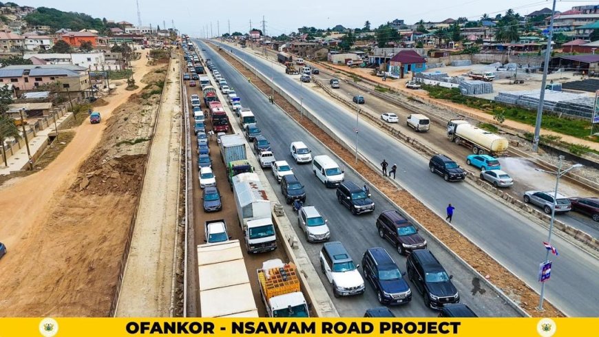 President Akufo-Addo Inspects Ofankor-Nsawam Road Project