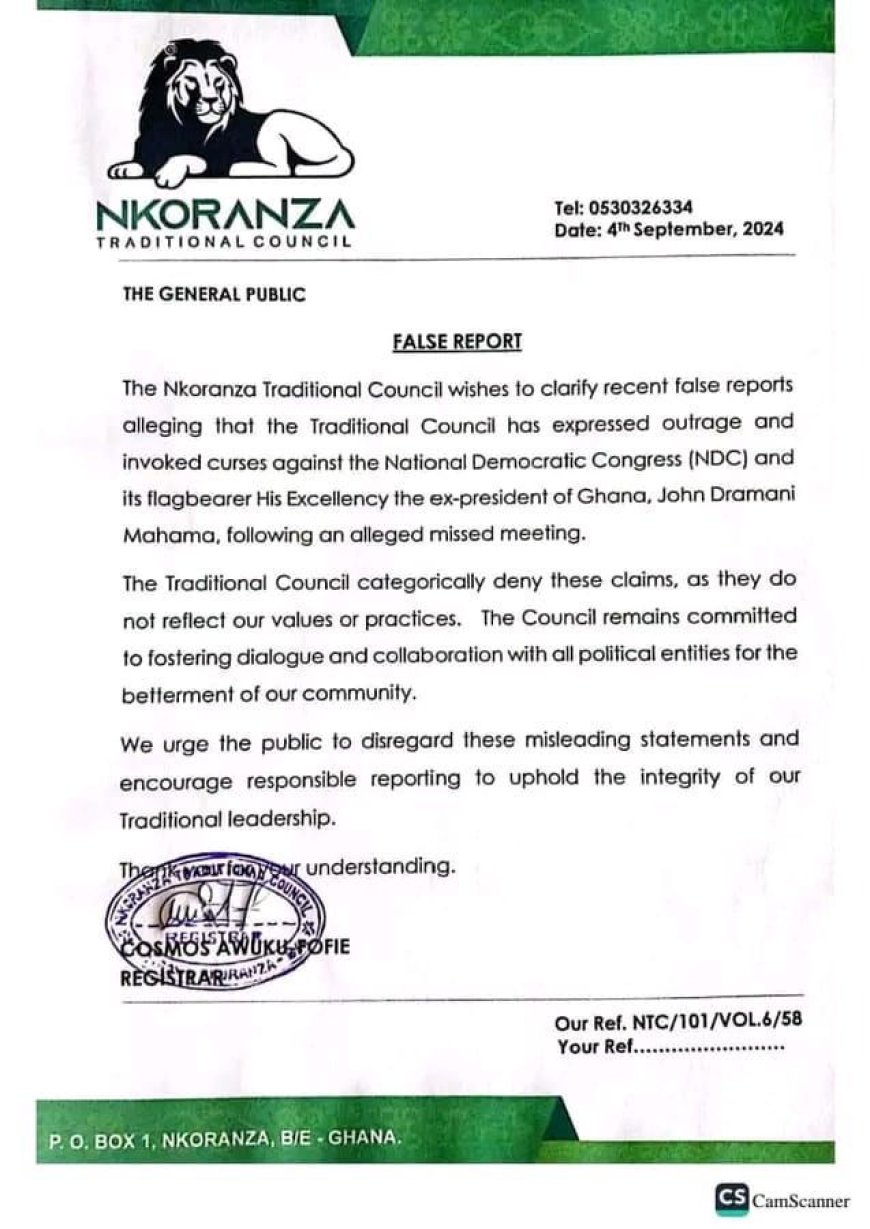 Nkoranza Traditional Council Breaks Silence on Viral Video, Addresses Community Concerns