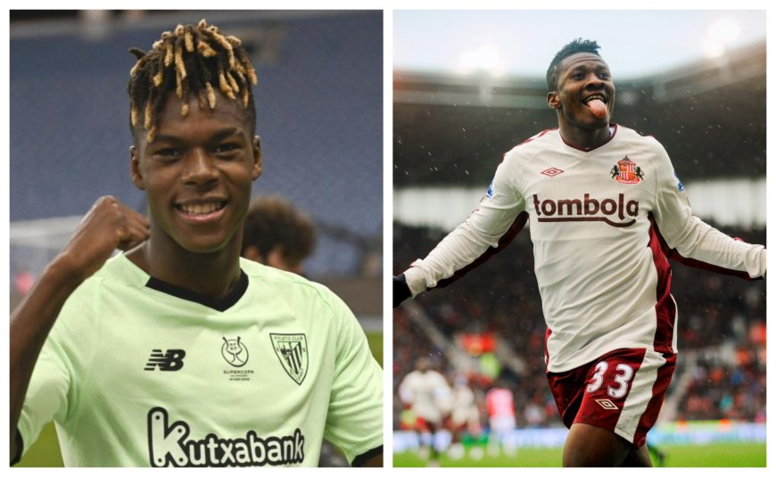 Nico Williams names Asamoah Gyan as the player he adored while growing up