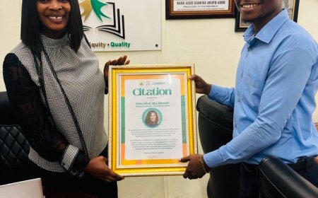 Deputy National Coordinator for the FSHS Secretariat received a citation of honor from the Free SHS Graduates Association . 