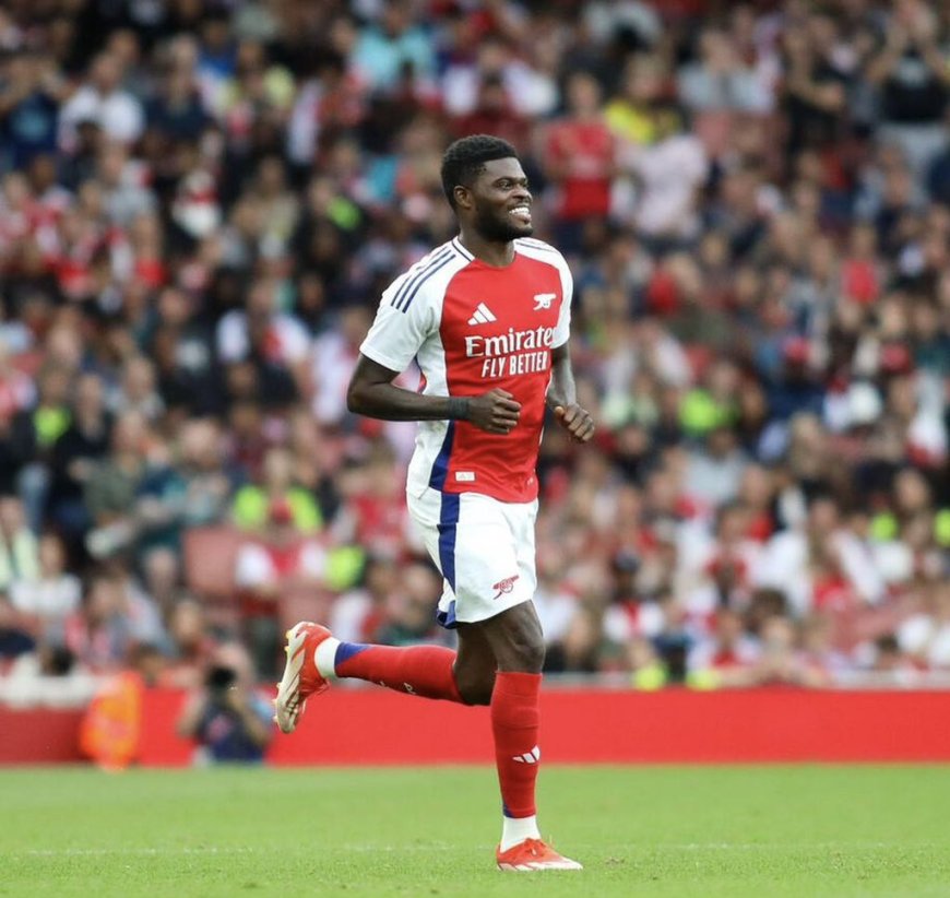 Ghana midfielder Thomas Partey plays full throttle in Arsenal’s narrow win against Shakhtar Donetsk