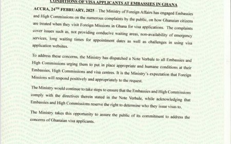Visa Applicants in Ghana Face Challenging Conditions at Embassies