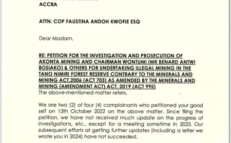 Legal Petition Calls for Action Against Akonta Mining Over Alleged Illegal Activities