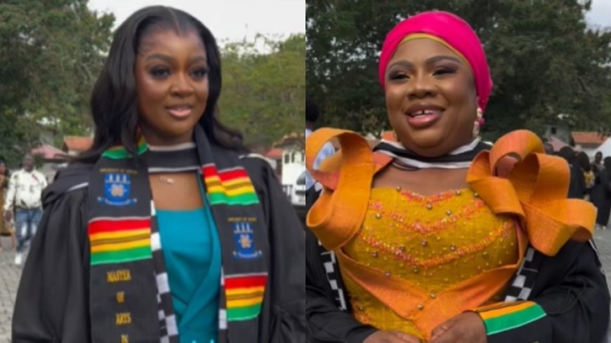 Jackie Appiah and Manager Earn Master's Degrees