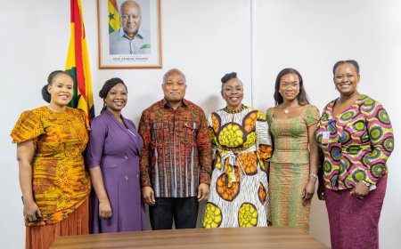PRESIDENT OF THE INSTITUTE OF PUBLIC RELATIONS (IPR), MS. ESTHER COBBAH PAYS COURTESY CALL ON MINISTER FOR FOREIGN AFFAIRS, HON. SAMUEL OKUDZETO ABLAKWA