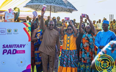 LAUNCH OF FREE SANITARY PADS FOR SCHOOL GIRLS.