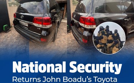 National Security Returns John Boadu’s Vehicle