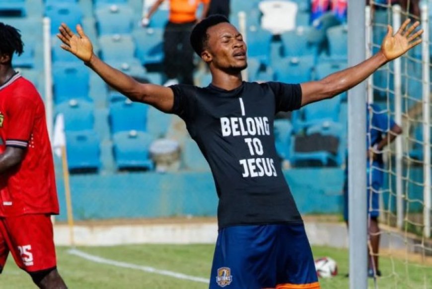 GFA fines Nations FC’s Emmanuel Annor for displaying religious message during goal celebration