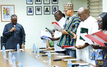 Hon. Kenneth Adjei Inaugurates Ghana Water Company Board, Urges Bold Reforms and Strategic Leadership
