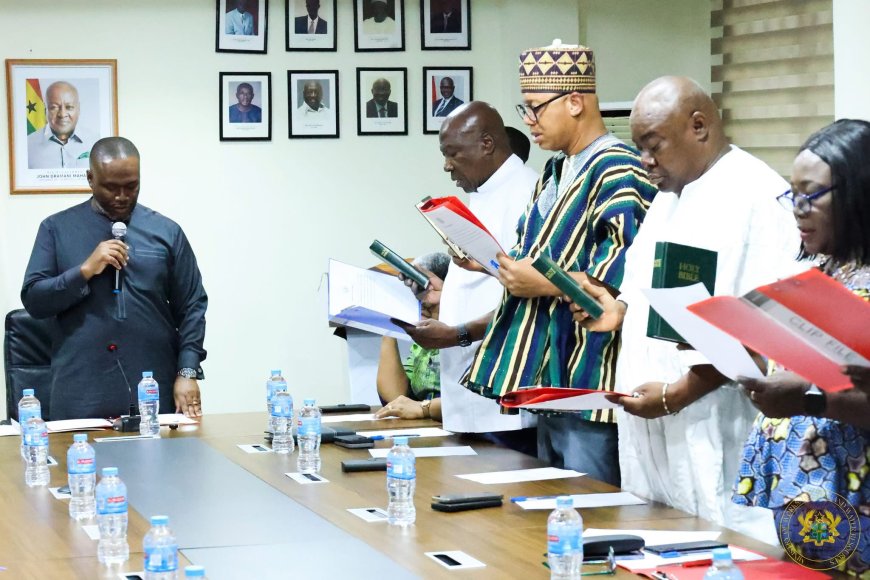 Hon. Kenneth Adjei Inaugurates Ghana Water Company Board, Urges Bold Reforms and Strategic Leadership