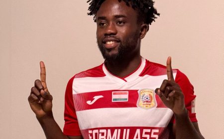 Joseph Akomadi, a talented Ghanaian footballer currently playing in Tajikistan, is eager to take his skills to the European stage.
