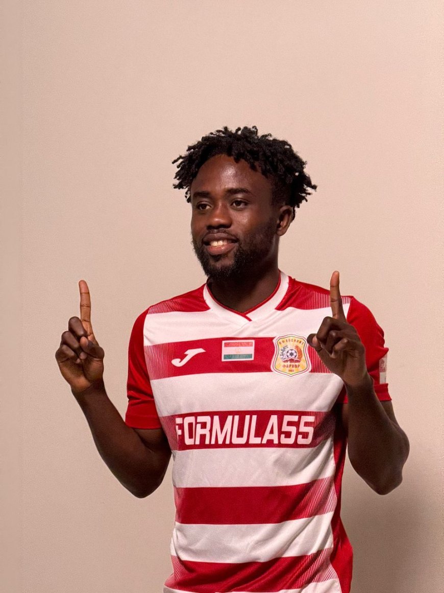 Joseph Akomadi, a talented Ghanaian footballer currently playing in Tajikistan, is eager to take his skills to the European stage.