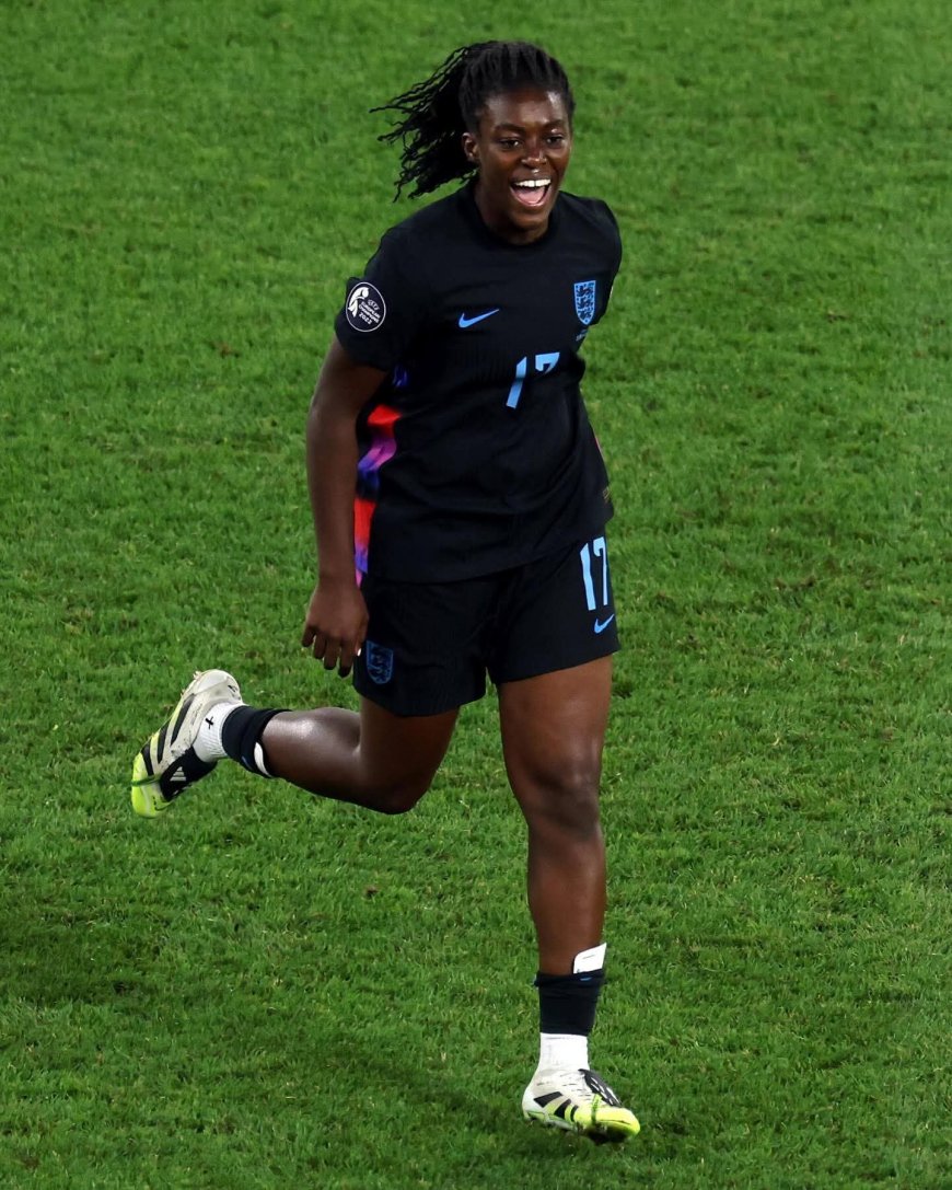 Michelle Agyemang is a 19-year-old English professional footballer who plays as a forward for Arsenal Women's Football Club and the England women's national team.