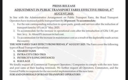 Public Transport Fares to Increase by 20% Effective August 8 – GRTCC