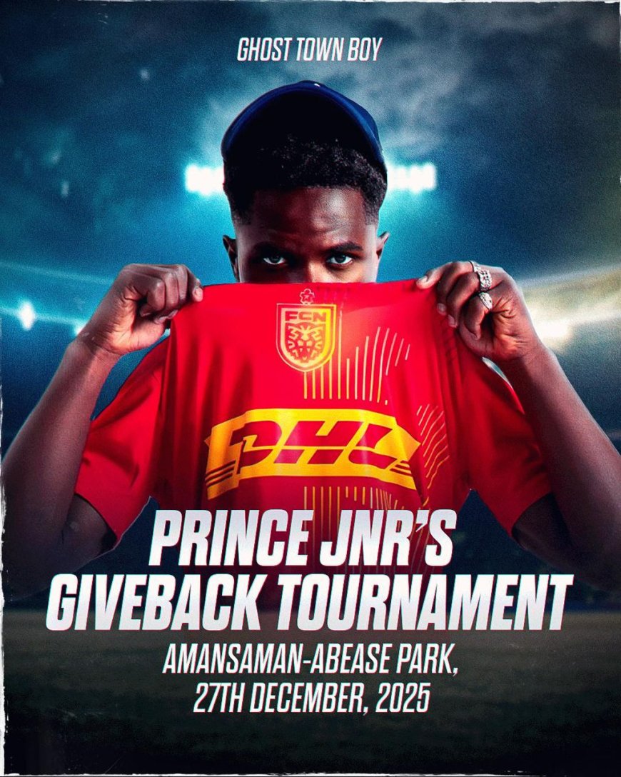 Prince Amoako Jnr's give back tournament at Amasaman-Abease on 27th December, 2025