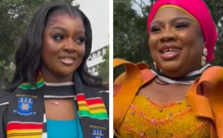 Jackie Appiah and Manager Earn Master's Degrees