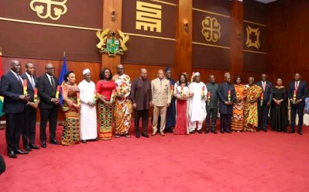 President Mahama Commissions 18 Newly Appointed Envoys of Ghana