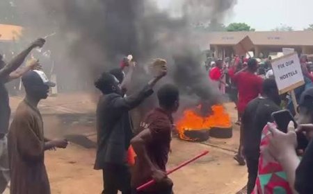 Violent Protest at Tamale Technical University Over Fees, Facilities Leaves Students Injured