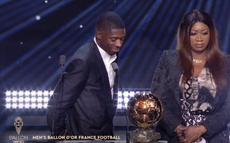 Ousmane Dembélé's emotional speech is a heartfelt tribute to the people who have supported him throughout his journey.