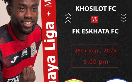Joseph Akomadi put up a marvelous performance to help his team secure a draw in their away game against FK Istaravshan and the league continues this weekend as Hosilot host FK Eskhata on their home soil