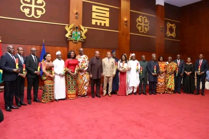 President Mahama Commissions 18 Newly Appointed Envoys of Ghana