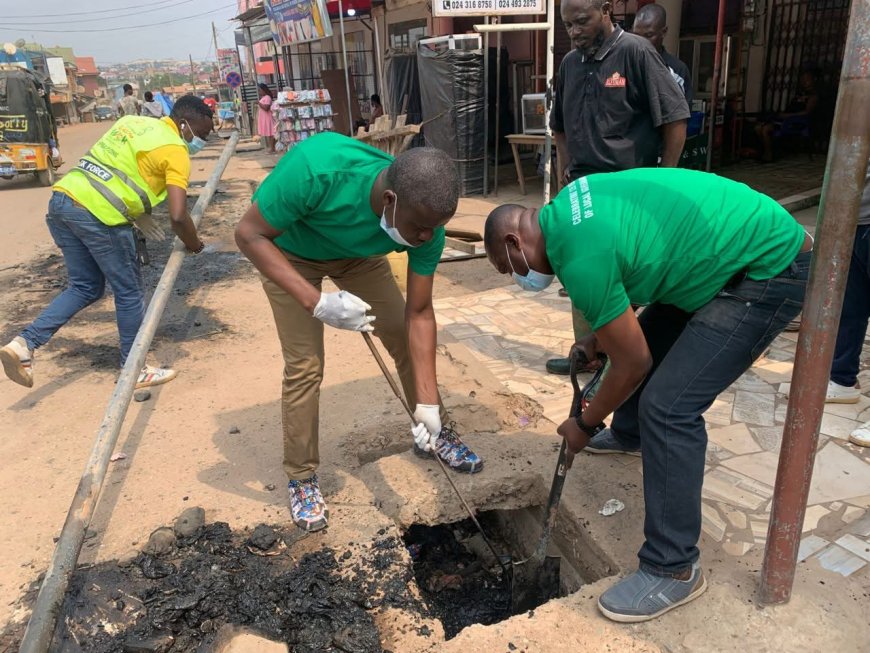 Hon. Akwetey Agbo Leads Cleanup as National Sanitation Day is Relaunched