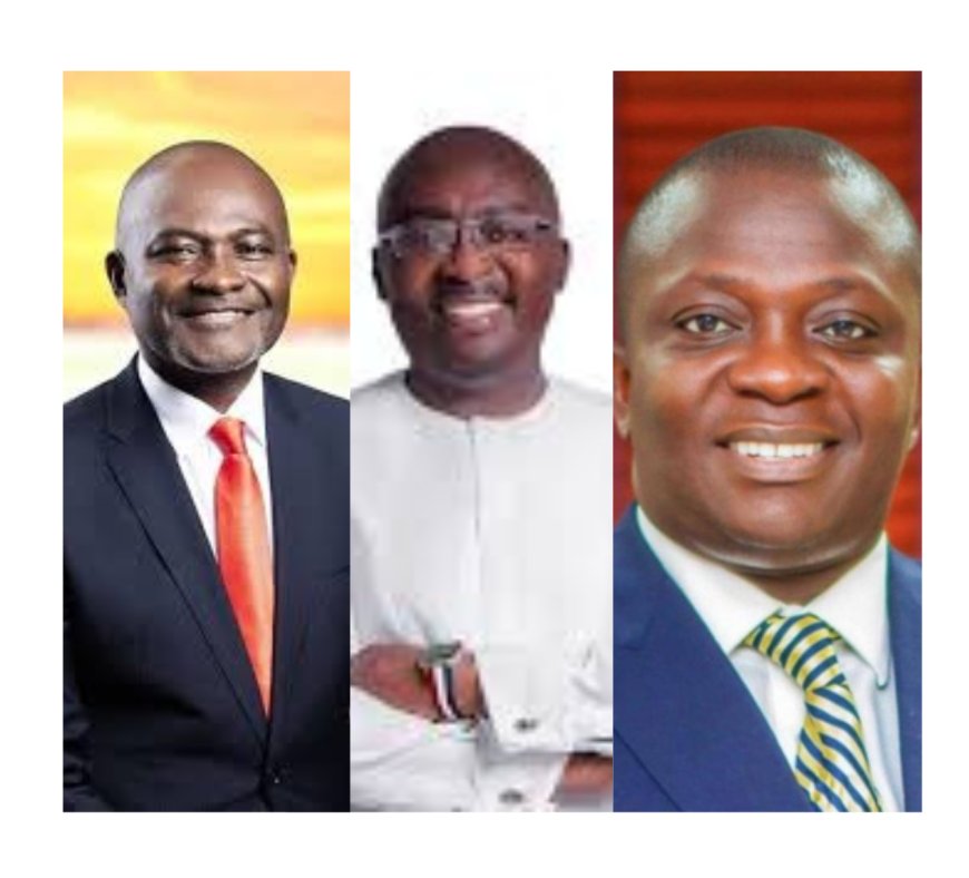 Comparing NPP’s 2028 Big Three: Acheampong, Bawumia, and Kennedy