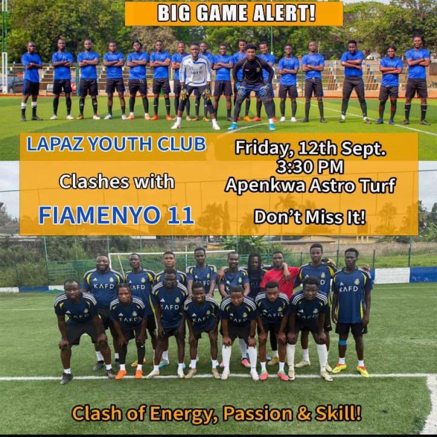 A big game with a very high intensity at Apenkwa Astroturf