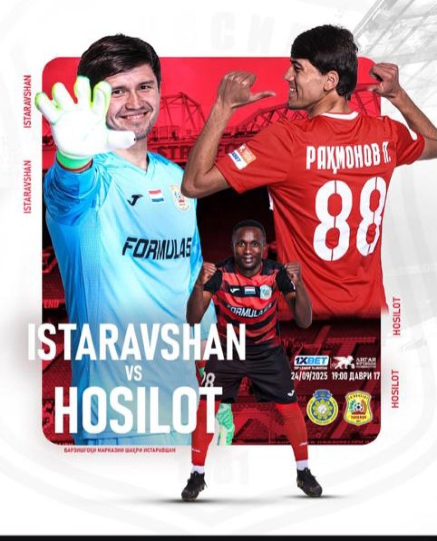 Joseph Akomadi leads his team on an away mission with FK Istaravshan on Wednesday on 24th September 2025 at exactly 7:00pm