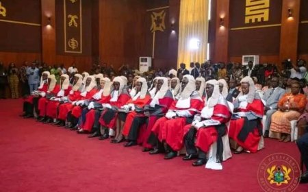 Dormaahene, 19 Others Sworn in as Justices of the Court of Appeal