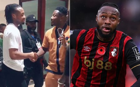 Asamoah Gyan, Ghana's all-time leading scorer, is secretly mentoring Semenyo, guiding him to unlock his full potential