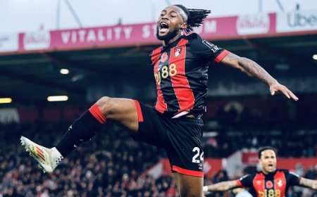 How will Semenyo's mentorship with Asamoah Gyan impact his future performance