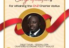 Philip Twum Yeboah attains Prestigious Chartered Economic Policy Analyst (Ch.E) Status from GAFM