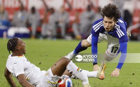 Japan Coach Hajime Moriyasu Wishes Ghana’s Francis Abu a Speedy Recovery After Kirin Cup Injury