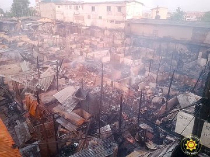 Dansoman Market Fire: MP, MCE Step In as Community Mourns 8-Year-Old Victim