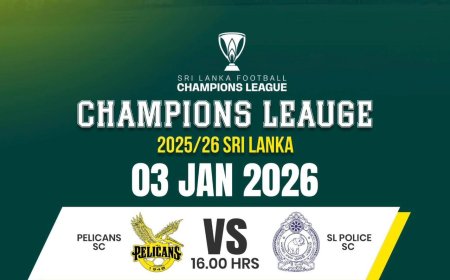 Pelicans are to host the league leaders Sl Police SC on Saturday 3rd January 2o26 on the Sri Lanka Champions, Ernest Addo and his teammates are ready to carry the day