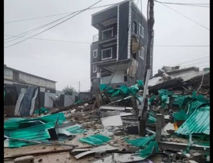 Building Collapse Traps Two at North Industrial Area; Rescue Efforts Underway