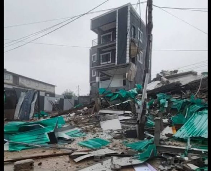 Building Collapse Traps Two at North Industrial Area; Rescue Efforts Underway