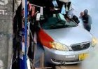 Taxi Driver Robbed at Knifepoint in Ejisu as Suspect Crashes Stolen Vehicle Into Crowd
