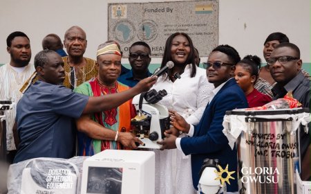 Trobu MP Gloria Owusu Donates Medical Equipment to Ga North Municipal Hospital
