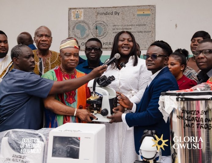Trobu MP Gloria Owusu Donates Medical Equipment to Ga North Municipal Hospital