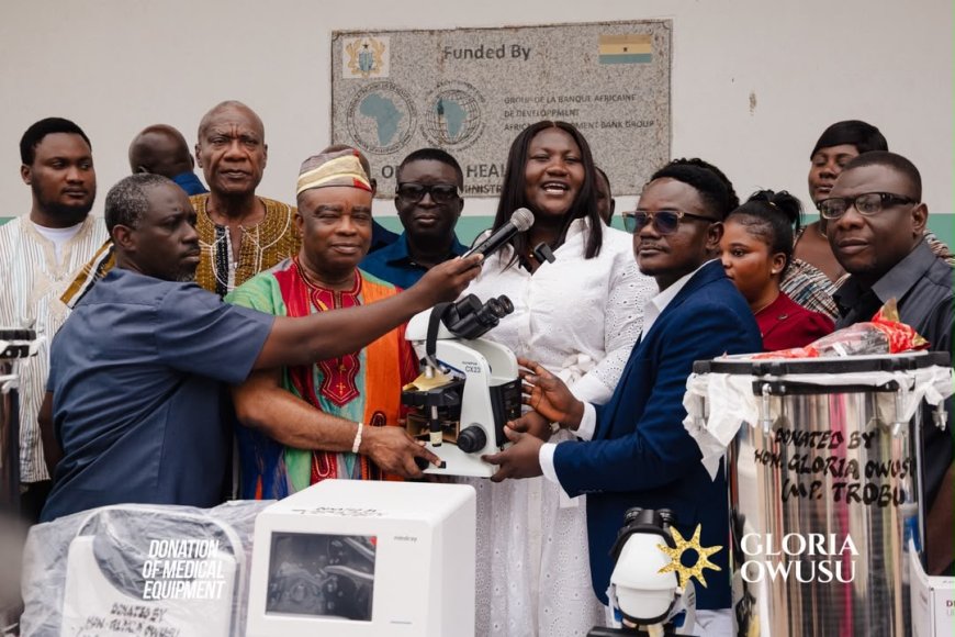Trobu MP Gloria Owusu Donates Medical Equipment to Ga North Municipal Hospital