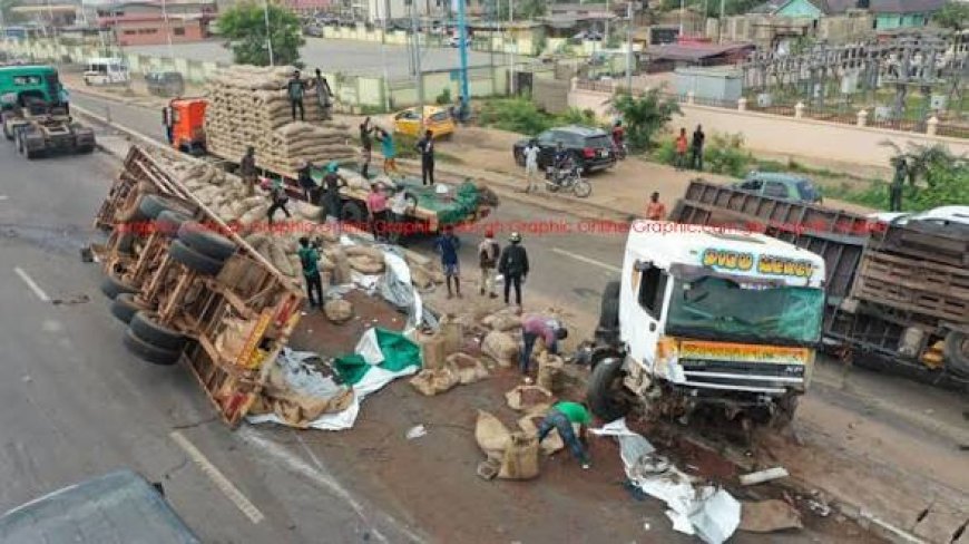 13 Reportedly Killed in Multiple Vehicle Crash at Ofankor Barrier